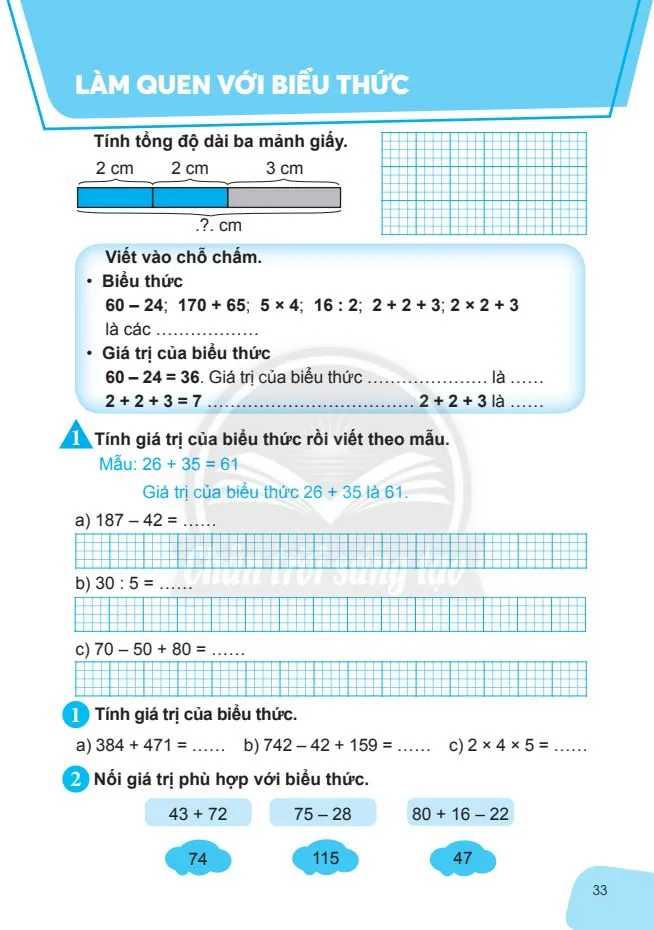 Bài toán giải bằng hai bước tính . 