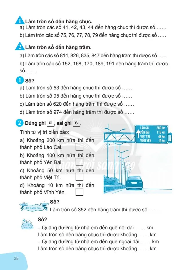 Làm tròn số.