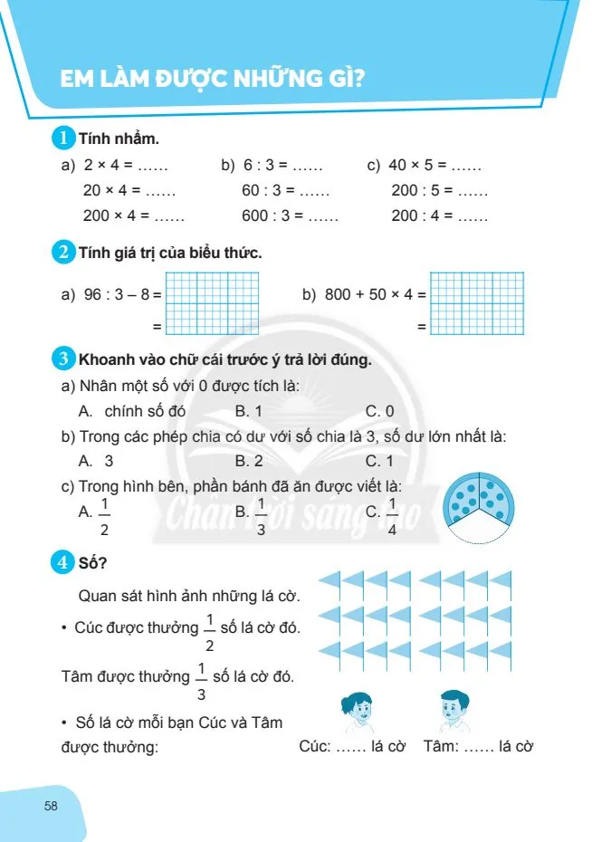 Chia số có hai chữ số cho số có một chữ số.