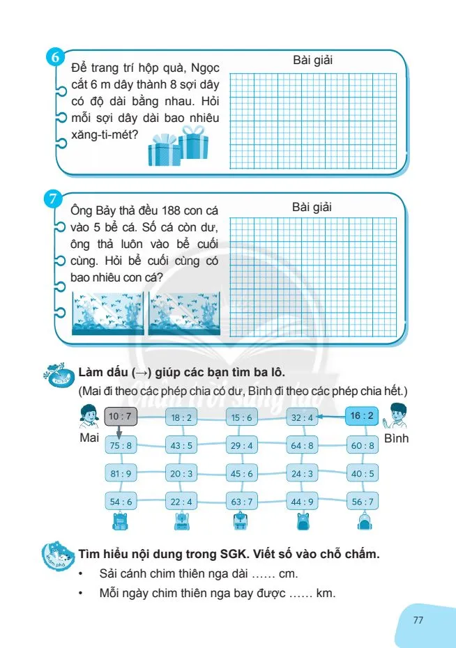 Chia số có ba chữ số cho số có một chữ số..