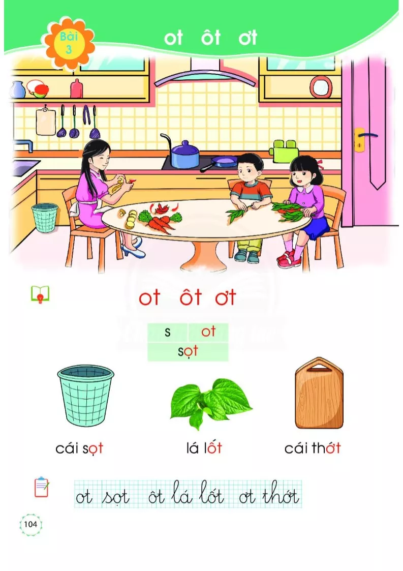 Bài 3: ot, ôt, ơt 