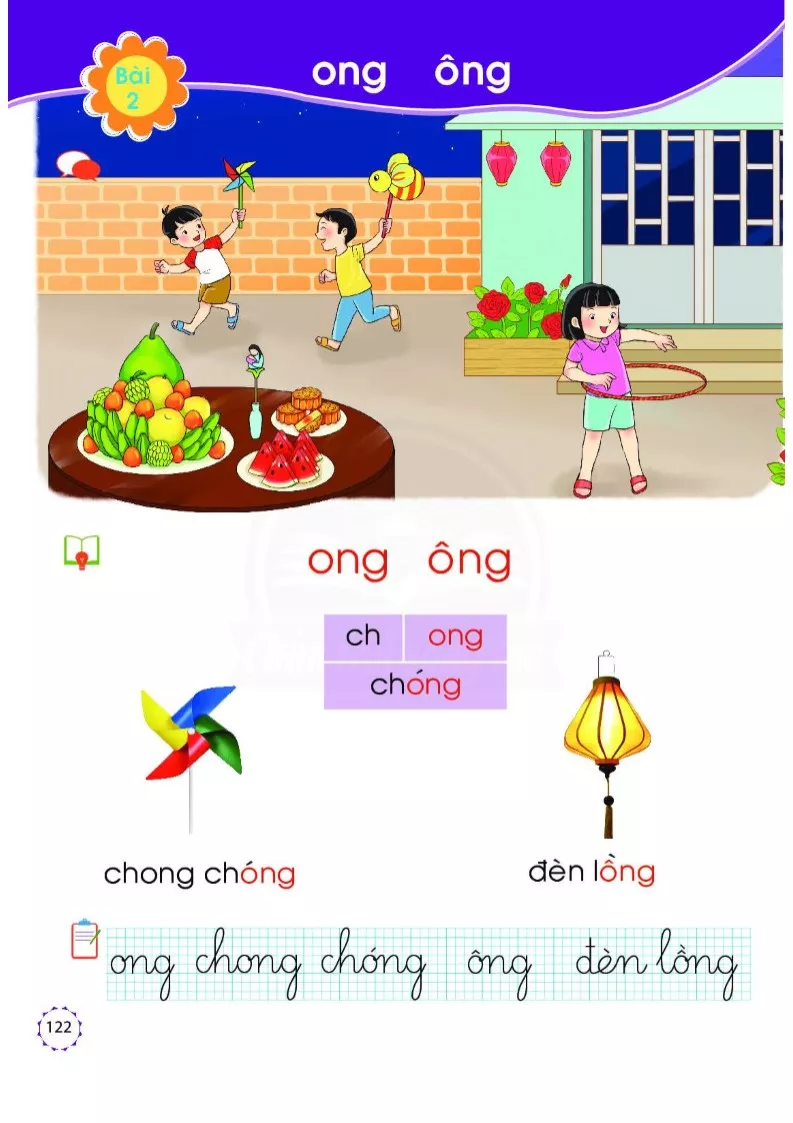 Bài 2: ong, ông 