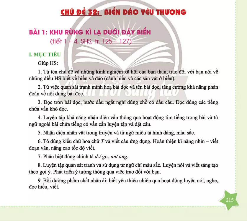 Chủ đề 32: Biển đảo yêu thương 