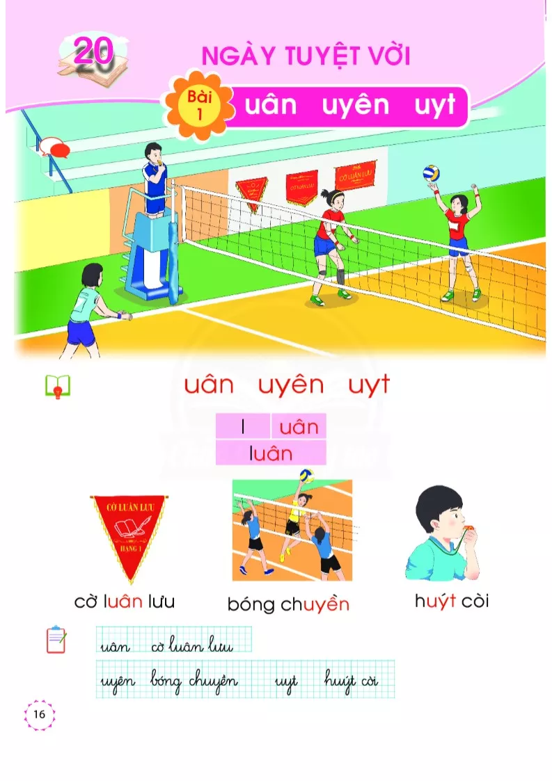 Bài 1: uân, uyên, uyt  