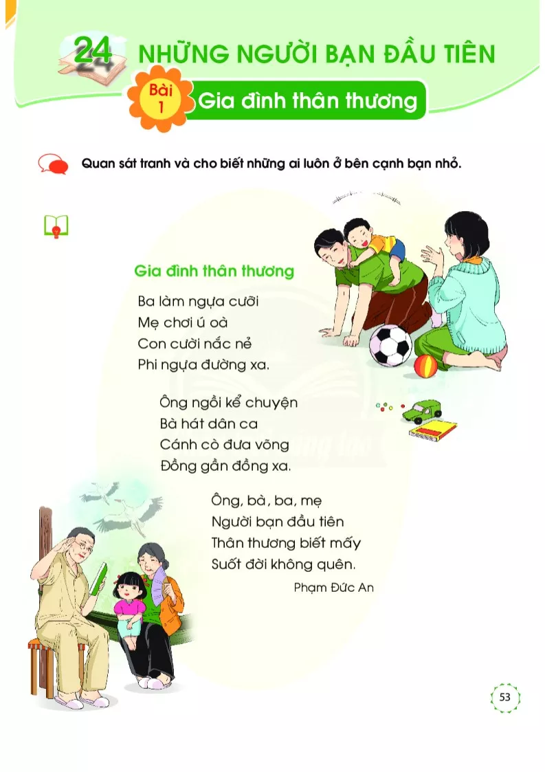 Bài 1: Gia đình thân thương 