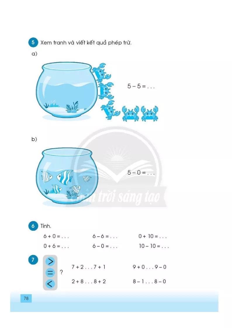 • Phép trừ trong phạm vi 10