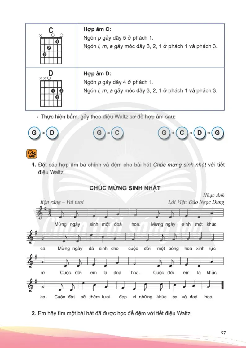 Bài 5: Một số tiết điệu đệm phổ biến và cách đệm tiết điệu Waltz