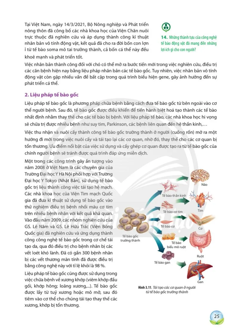 Bài 3: Công nghệ tế bào động vật và thành tựu.