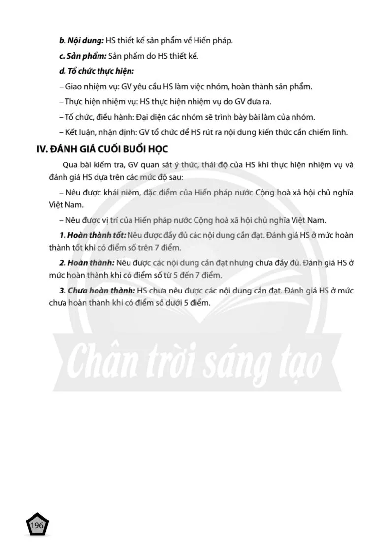 Bài 20: Khái niệm, đặc điểm và vị trí của Hiến pháp nước Cộng hoà xã hội chủ nghĩa Việt Nam
