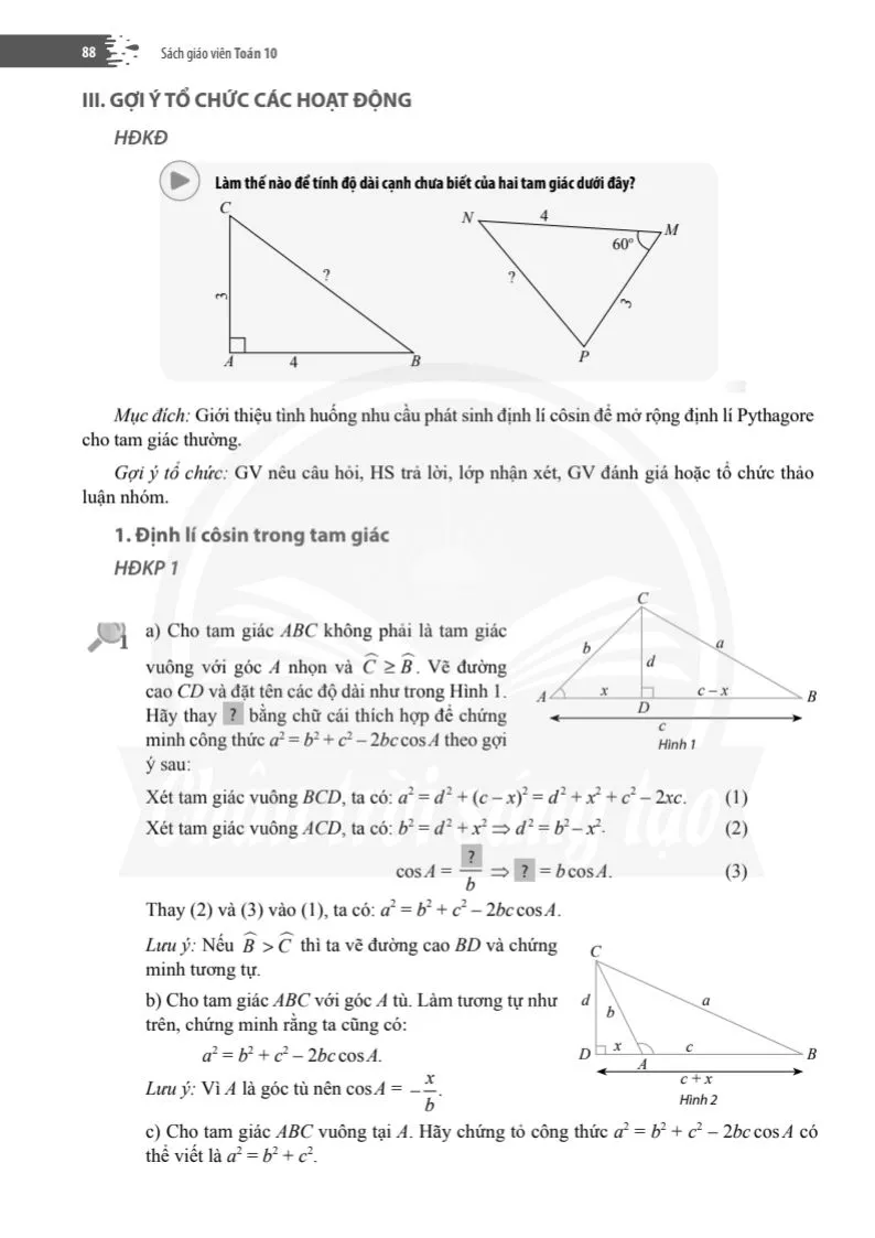 Bài 3. Giải tam giác và ứng dụng thực tế