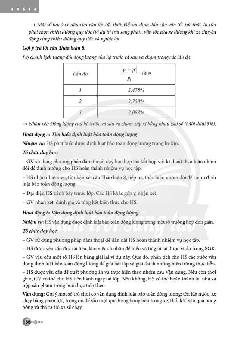 Bài 18. Động lượng và định luật bảo toàn động lượng .