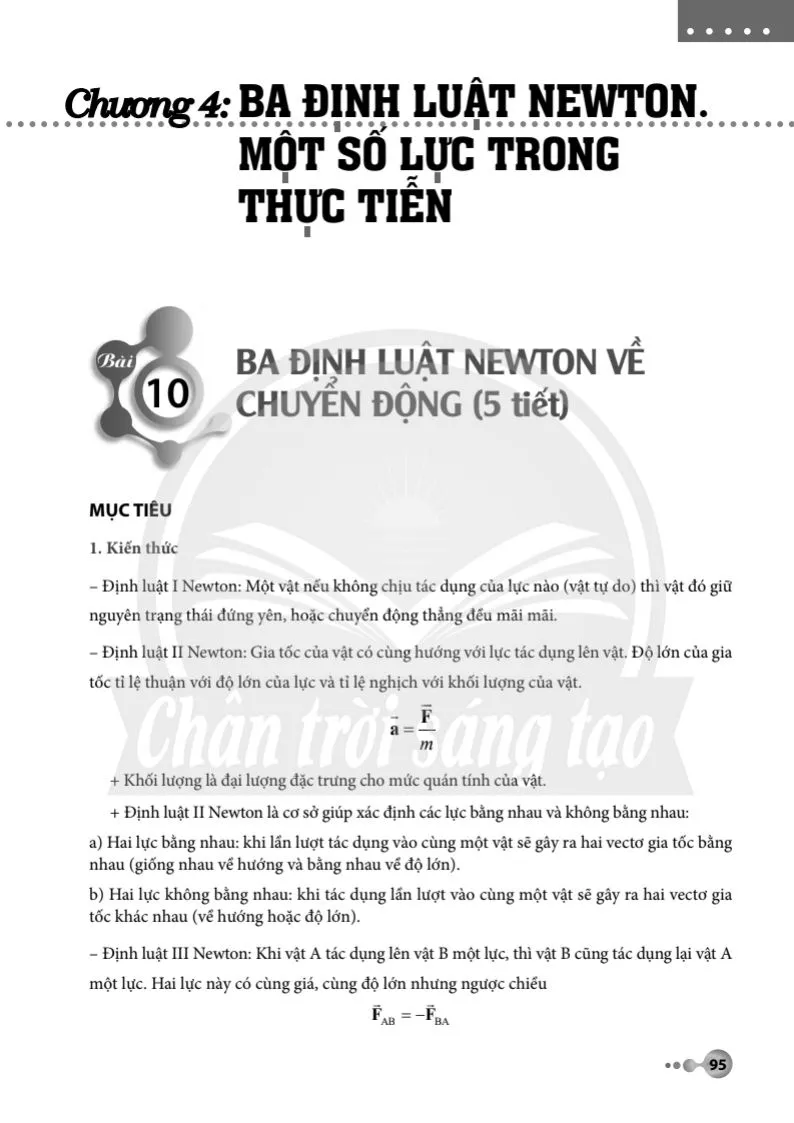 Bài 10. Ba định luật Newton về chuyển động.
