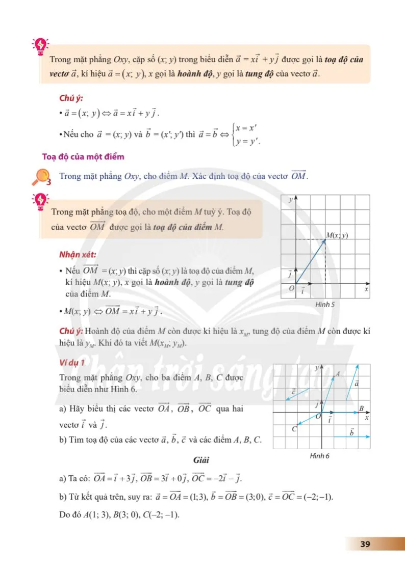 Bài 1. Toạ độ của vectơ