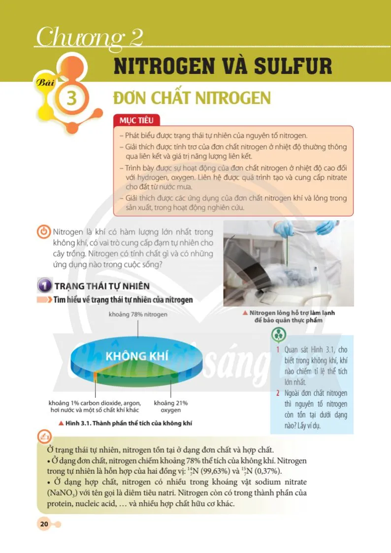 Bài 3. Đơn chất nitrogen. 