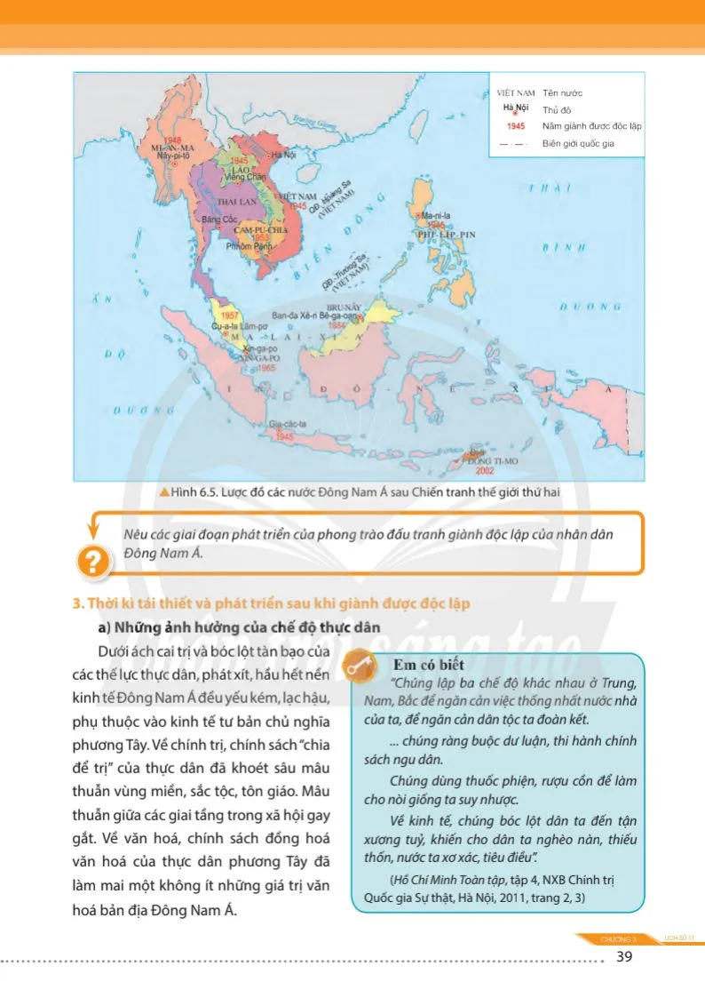 Bài 6. Hành trình đi đến độc lập dân tộc ở Đông Nam Á .