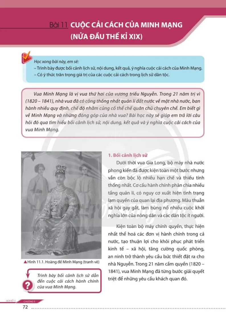 Bài 10. Cuộc cải cách của Lê Thánh Tông (thế kỉ XV).