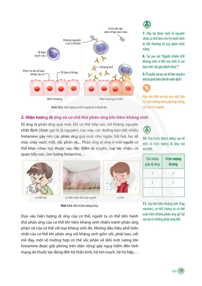 Bài 12: Miễn dịch ở động vật và người.