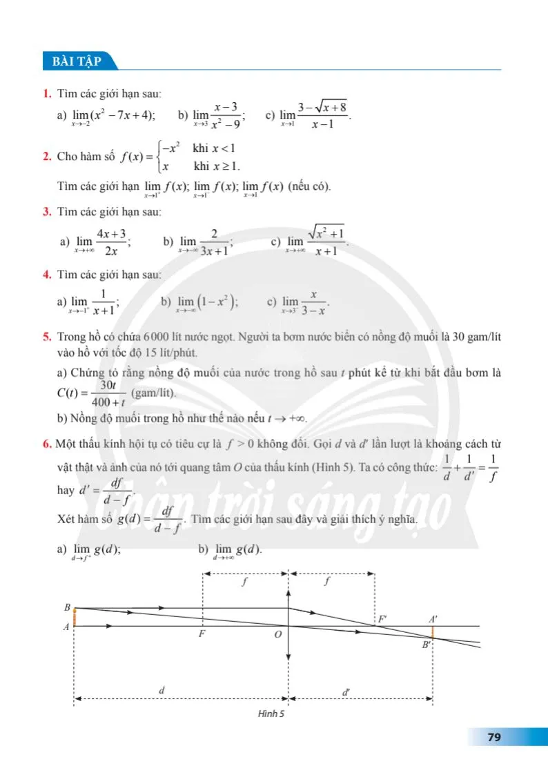 Bài 2. Giới hạn của hàm số 