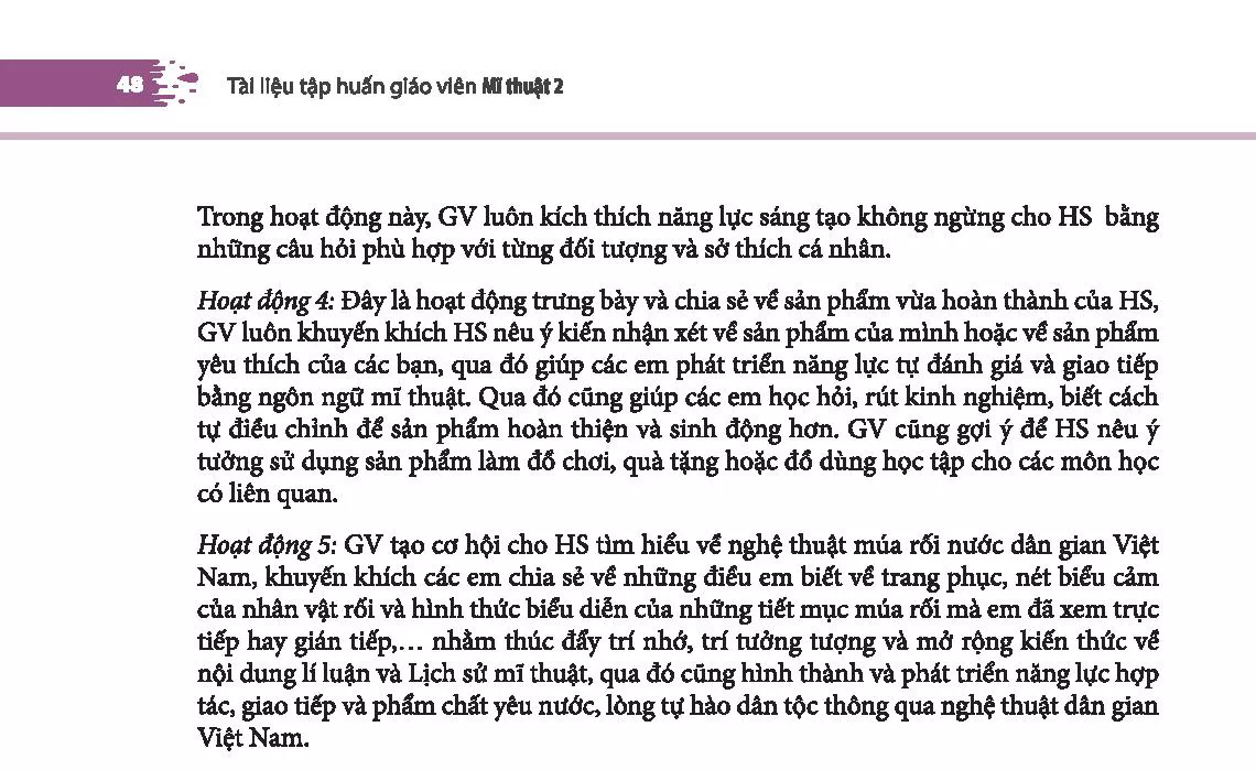 2. Hướng dẫn dạy học dạng bài thuộc Mĩ thuật ứng dụng