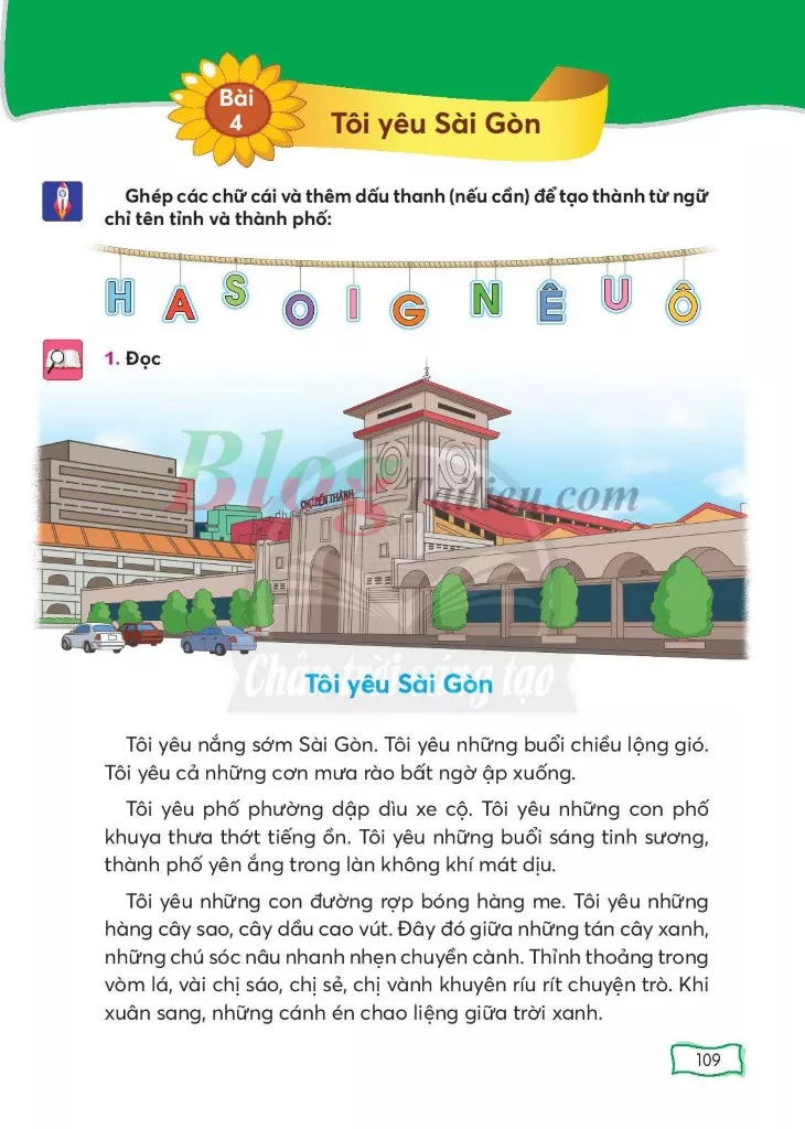 Bài 4: Tôi yêu Sài Gòn 