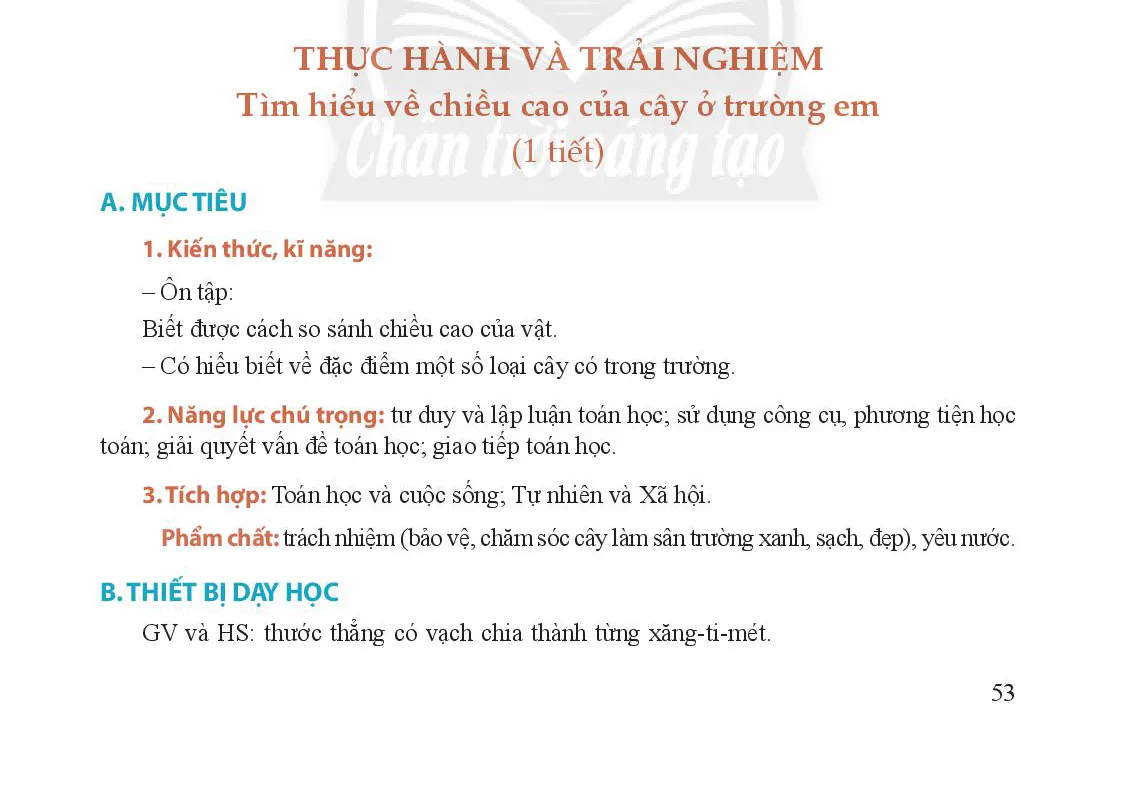 • Thực hành và trải nghiệm 