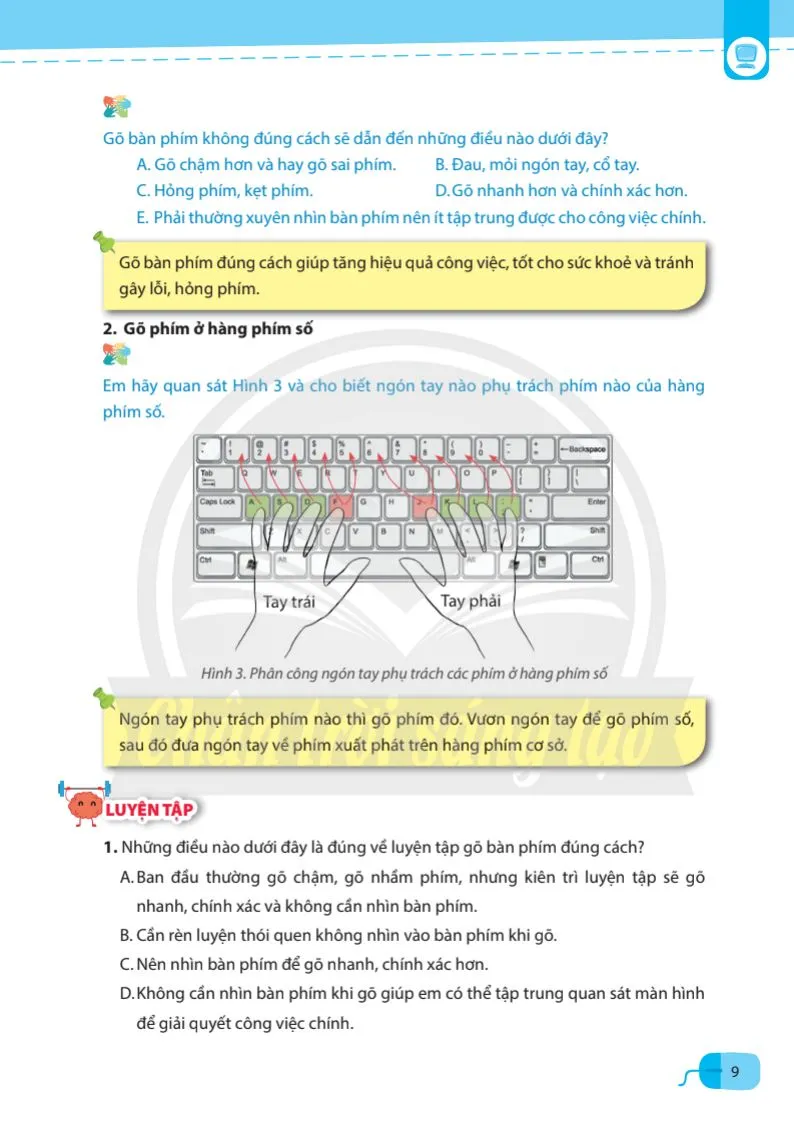 Bài 2. Gõ bàn phím đúng cách