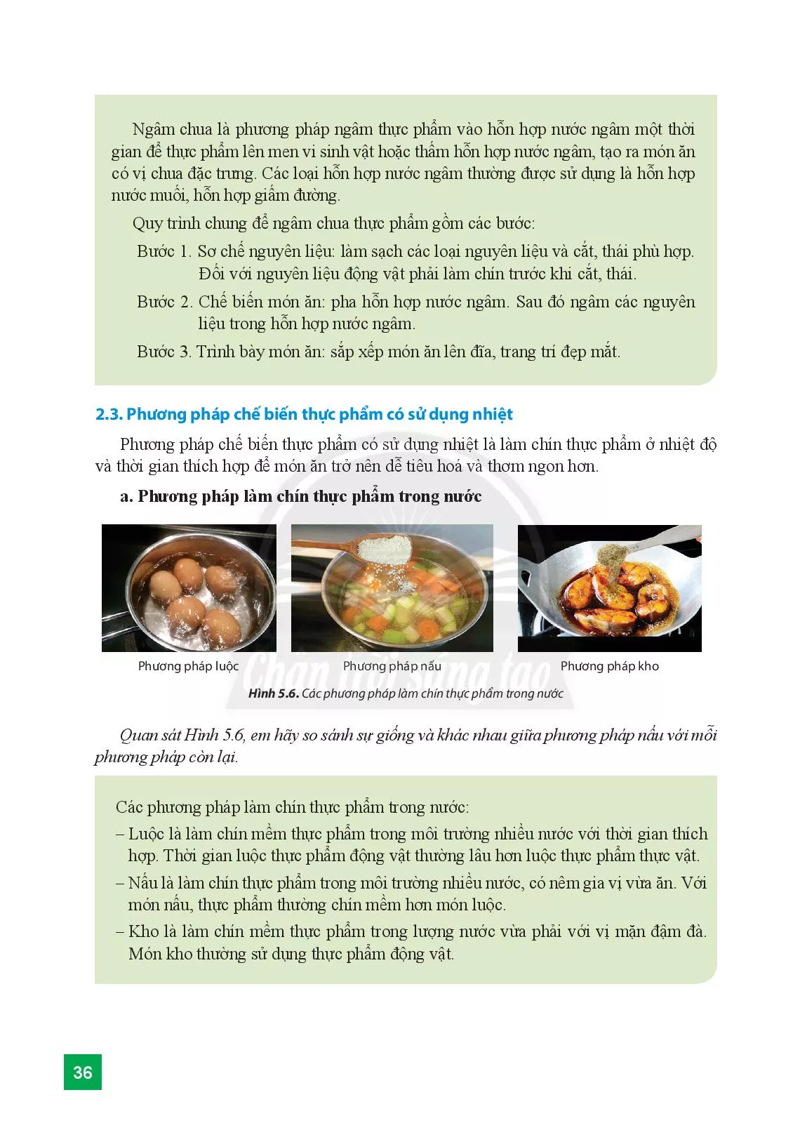 Bài 5. Bảo quản và chế biến thực phẩm trong gia đình