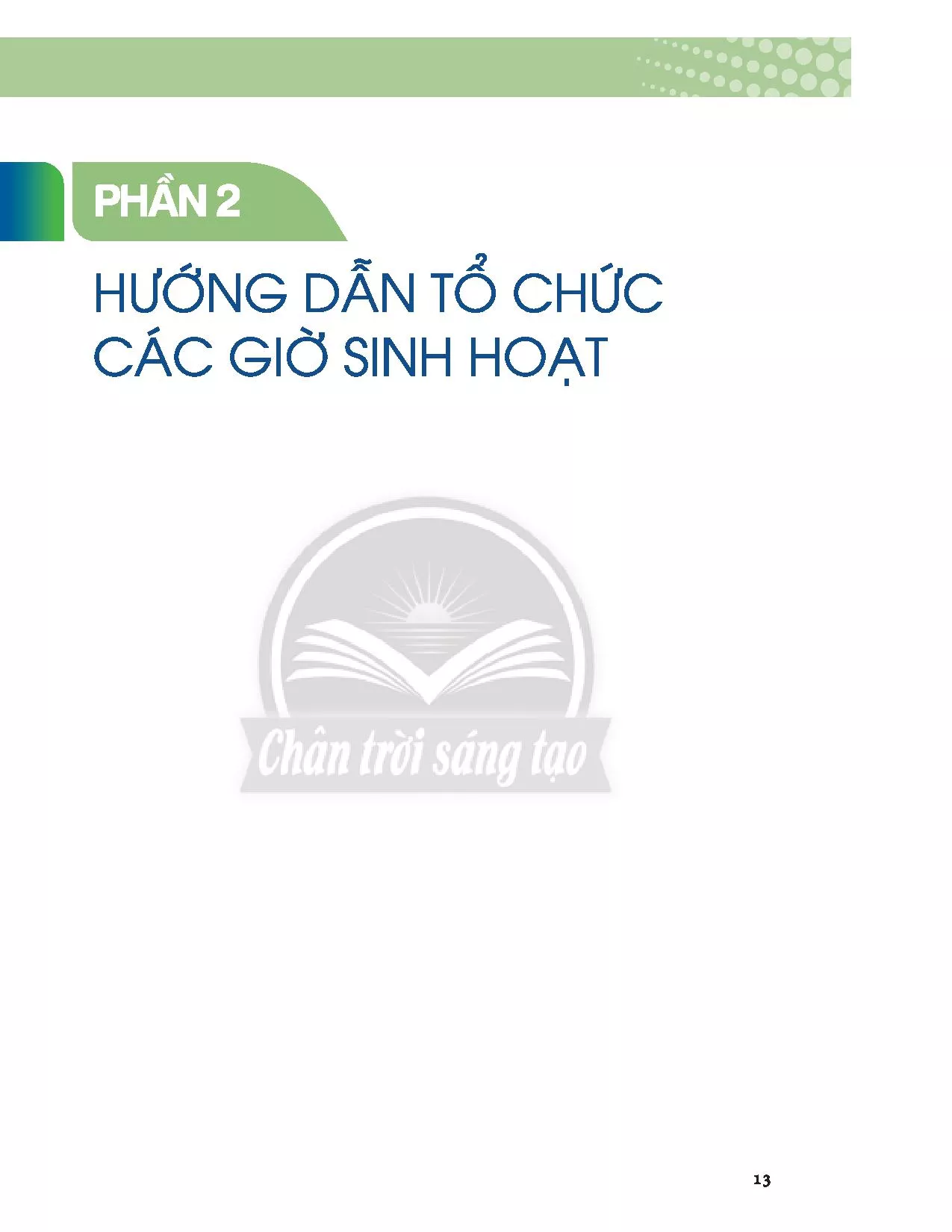 I. Sinh hoạt dưới cờ 