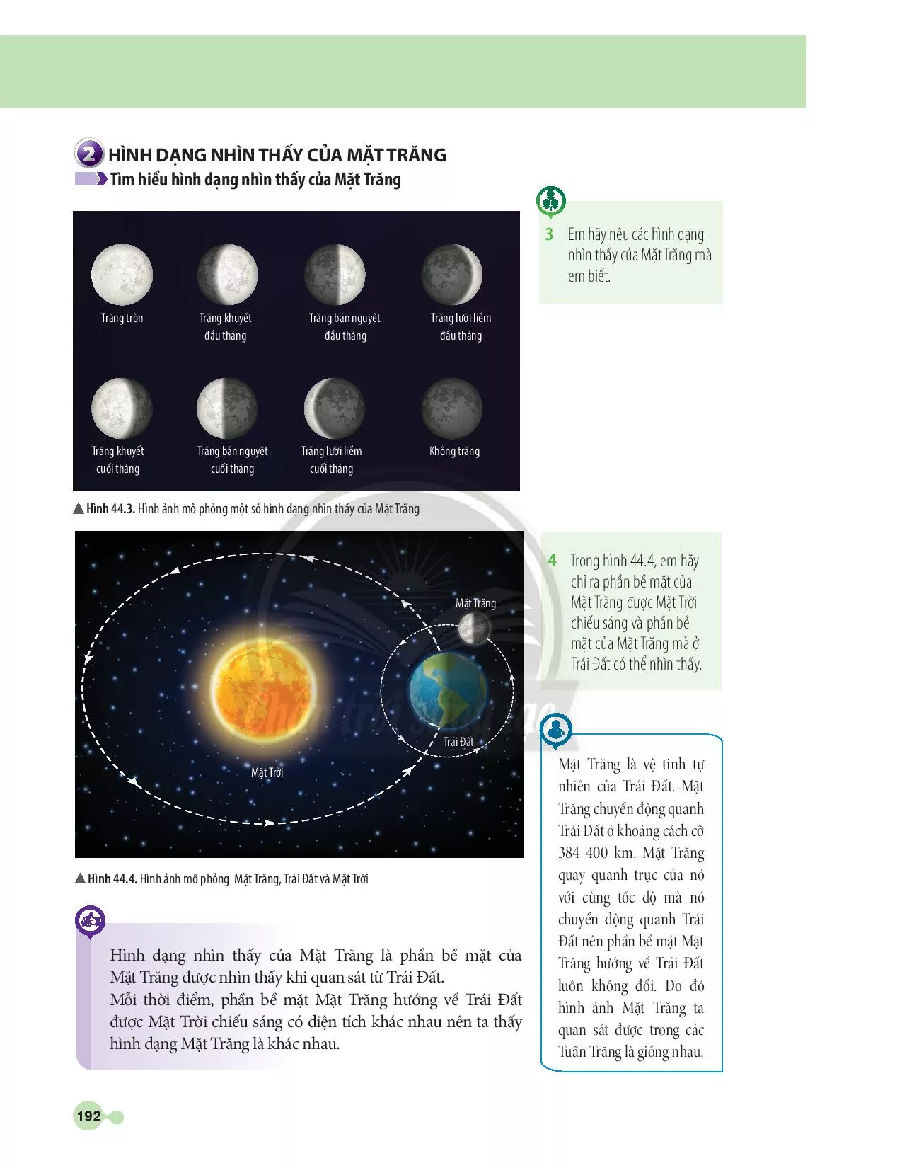 BÀI 44: Chuyển động nhìn thấy của Mặt Trăng