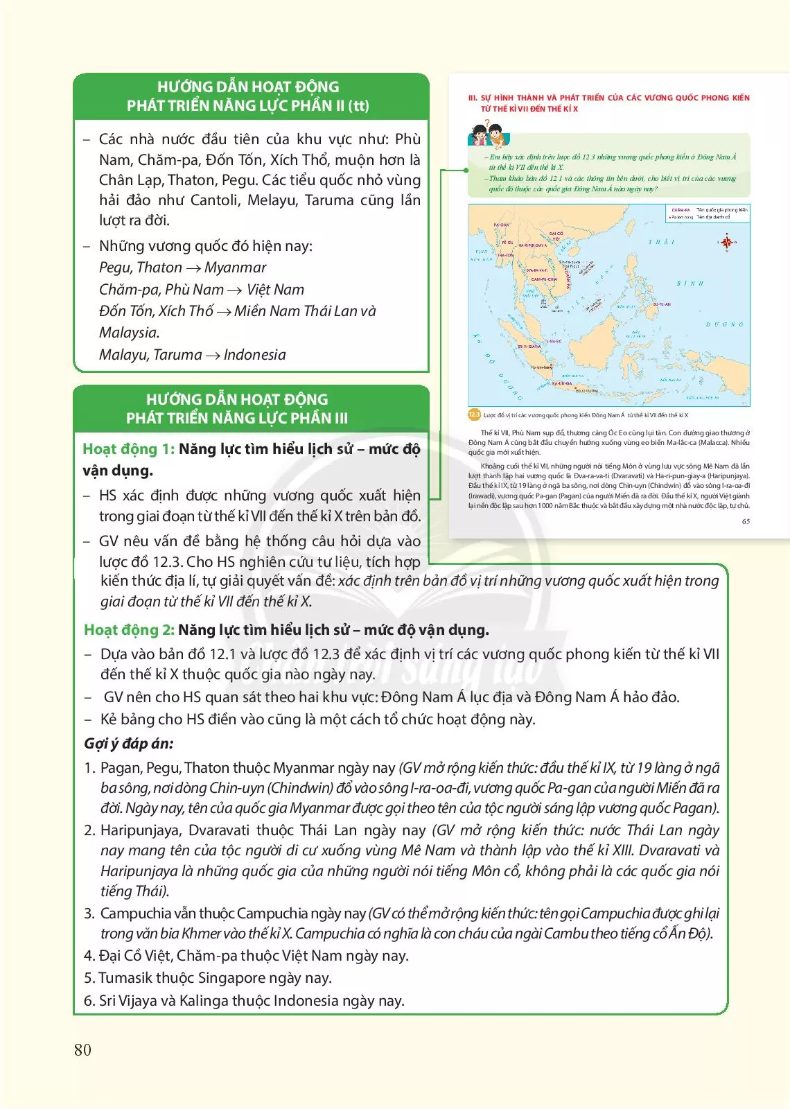 Bài 12. Các vương quốc ở Đông Nam Á trước thế kỉ X