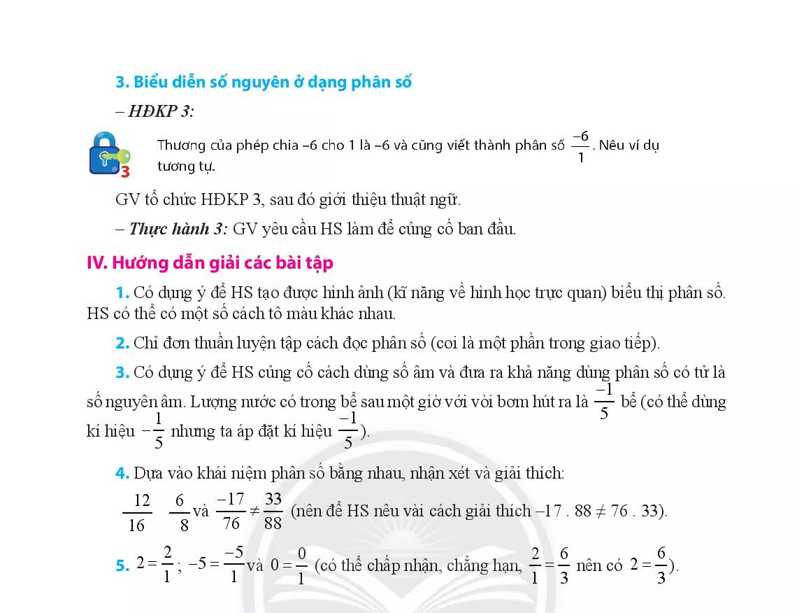 Bài 1. Phân số với tử số và mẫu số là số nguyên 