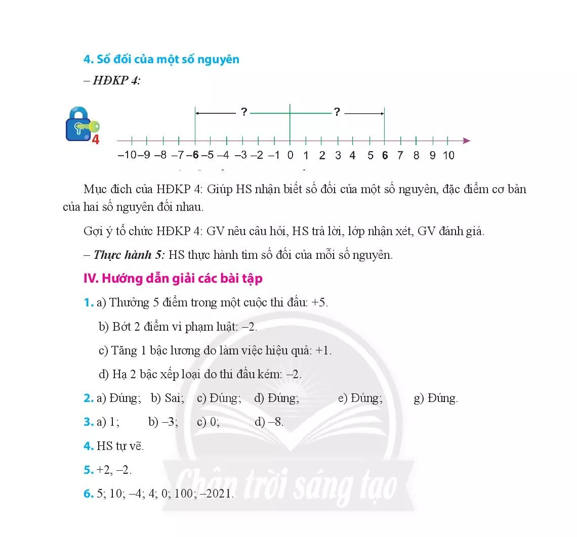 Bài 1. Số nguyên âm và tập hợp các số nguyên 