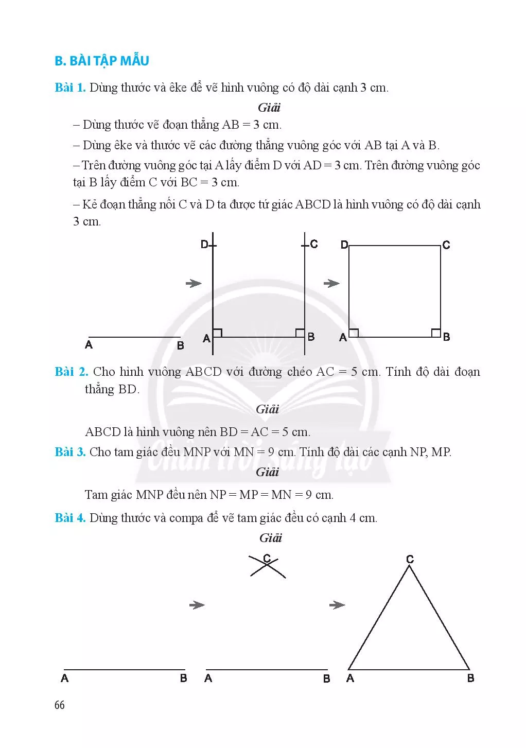 Bài 1. Hình vuông - Tam giác đều - Lục giác đều