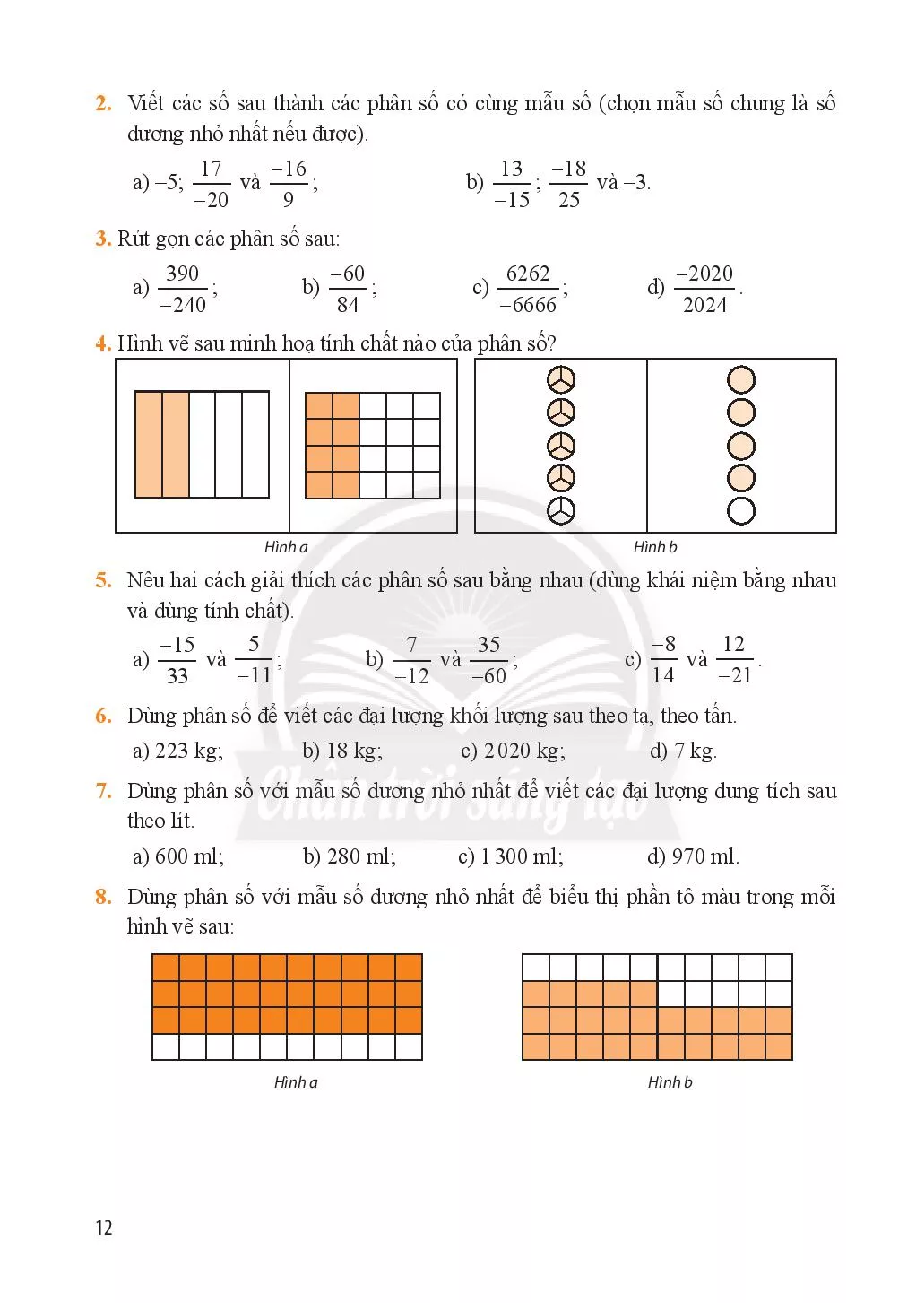 Bài 2. Tính chất cơ bản của phân số  