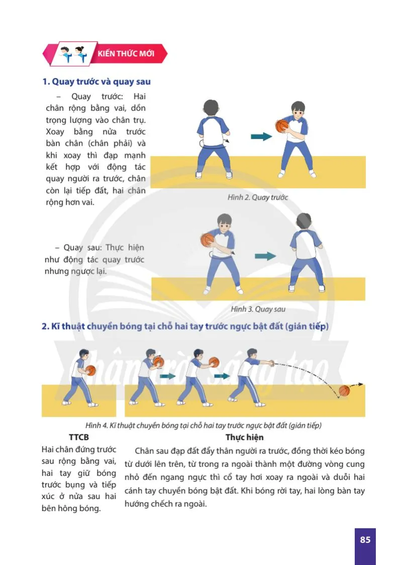 Bài 2. Kĩ thuật chuyền bóng tại chỗ và di chuyển.