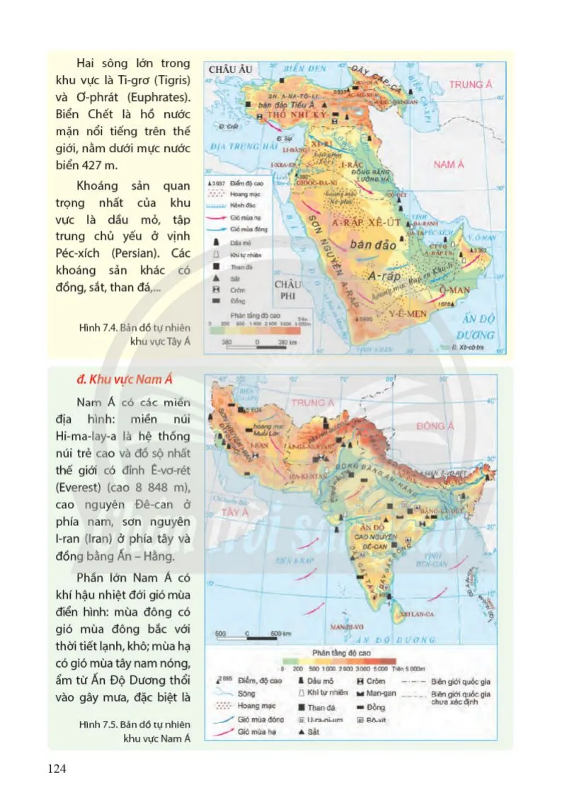 Bài 7. Bản đồ chính trị châu Á, các khu vực của châu Á