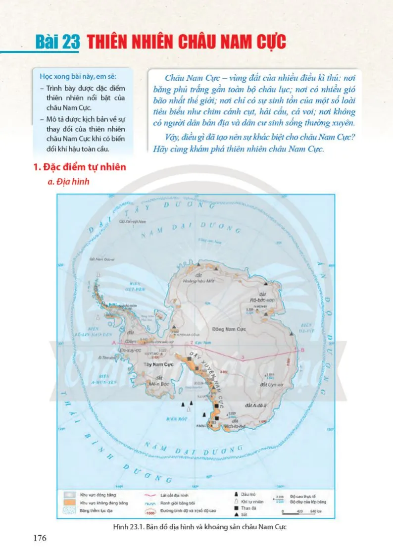Bài 22. Vị trí địa lí, lịch sử khám phá và nghiên cứu châu Nam Cực..