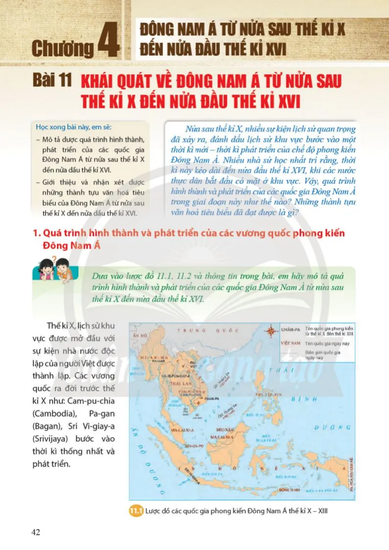 Bài 11. Khái quát về Đông Nam Á từ nửa sau thế kỉ X đến nửa đầu thế kỉ XVI