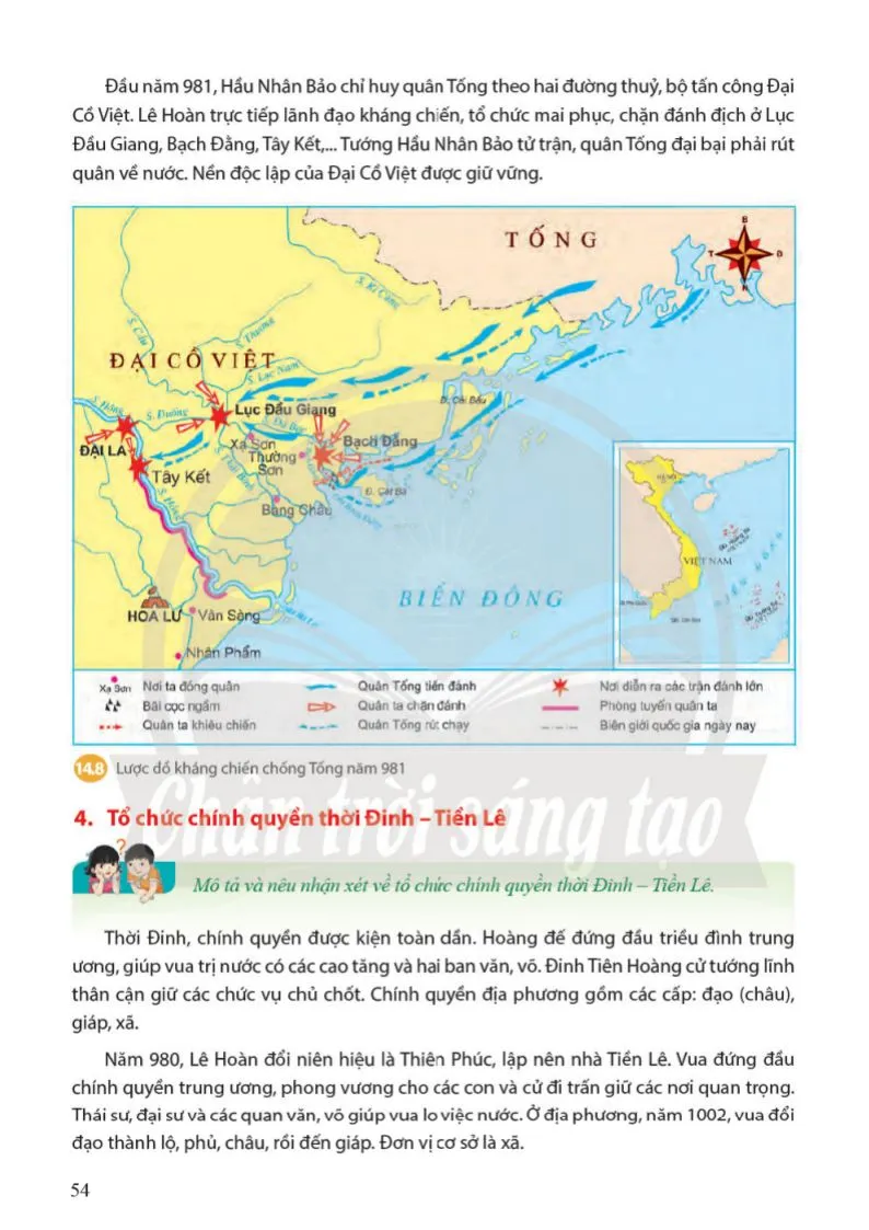 Bài 14. Công cuộc xây dựng và bảo vệ đất nước thời Ngô – Đinh – Tiền Lê (938 – 1009).