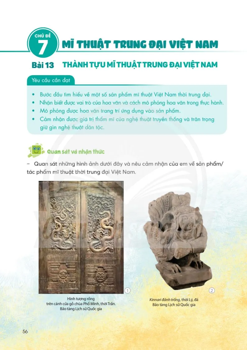 Bài 13: Thành tựu mĩ thuật trung đại Việt Nam .