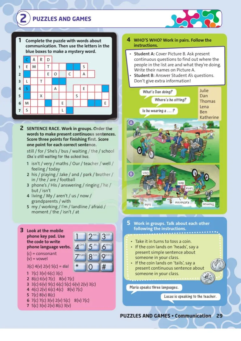 Puzzles and games p29
