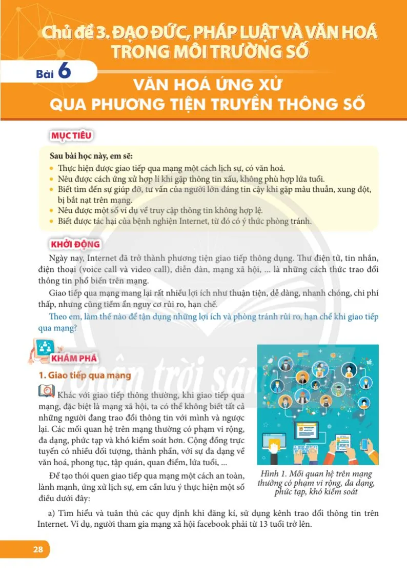 Bài 6. Văn hoá ứng xử qua phương tiện truyền thông số