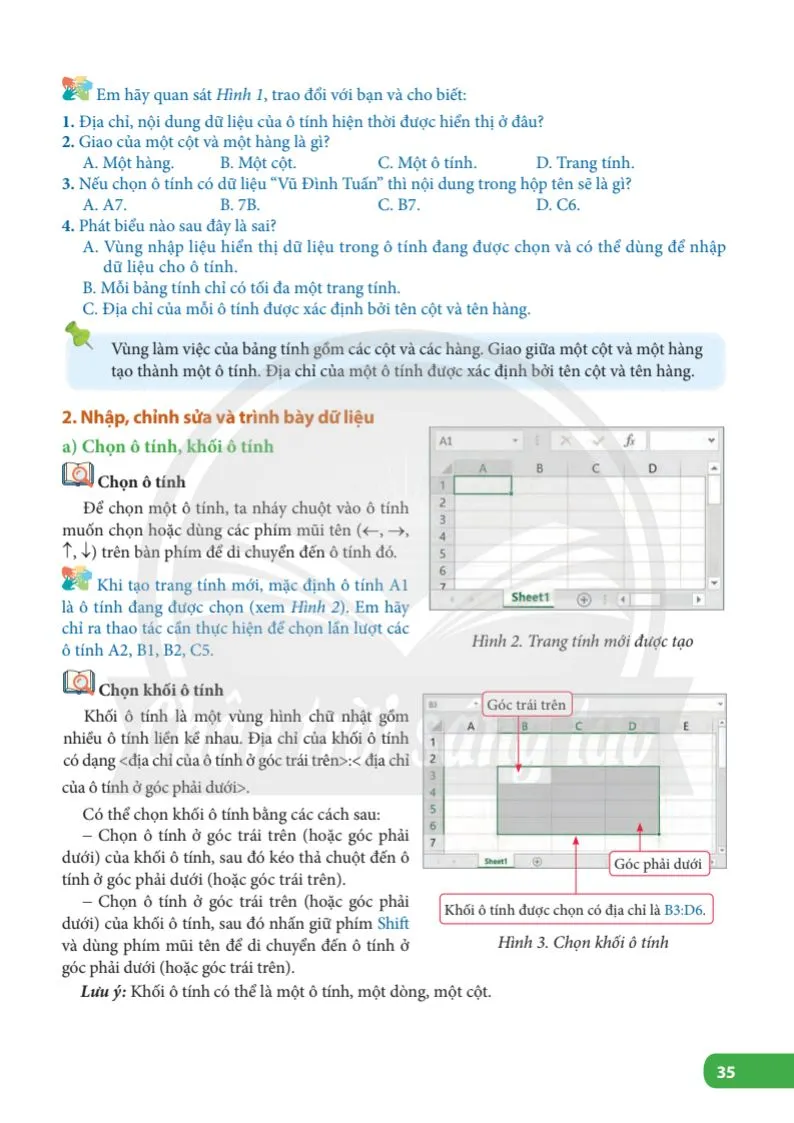 Bài 7. Phần mềm bảng tính