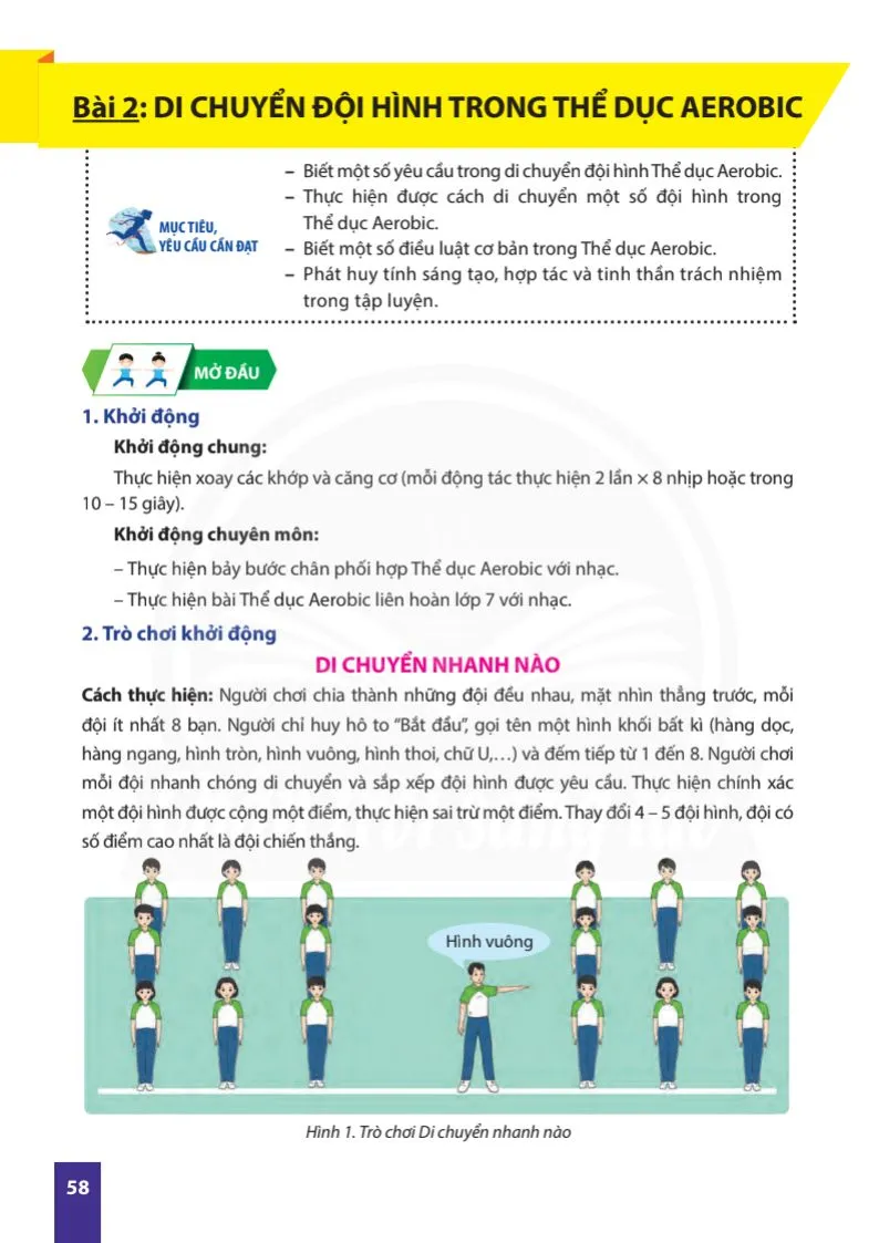 Bài 1: Các bước chân phối hợp Thể dục Aerobic.