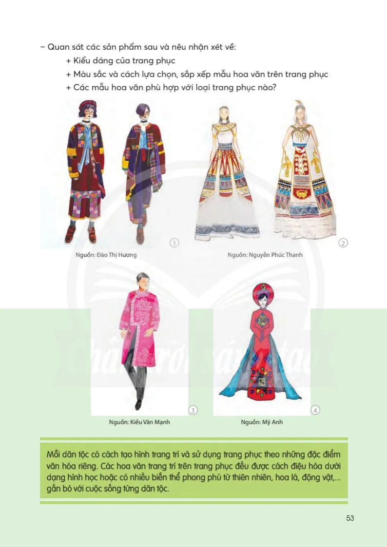 Bài 12: Thiết kế thời trang với hoa văn dân tộc