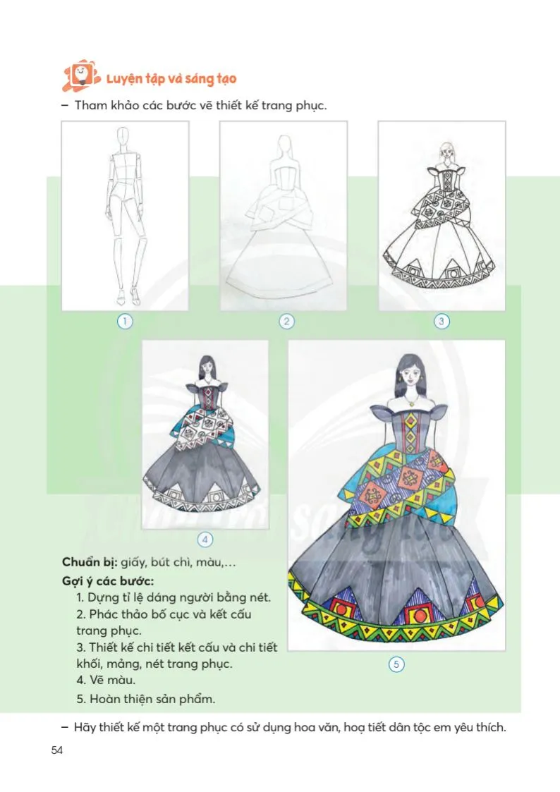 Bài 12: Thiết kế thời trang với hoa văn dân tộc
