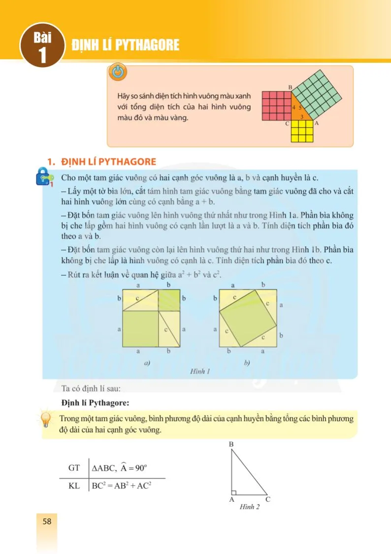Bài 1. Định lí Pythagore