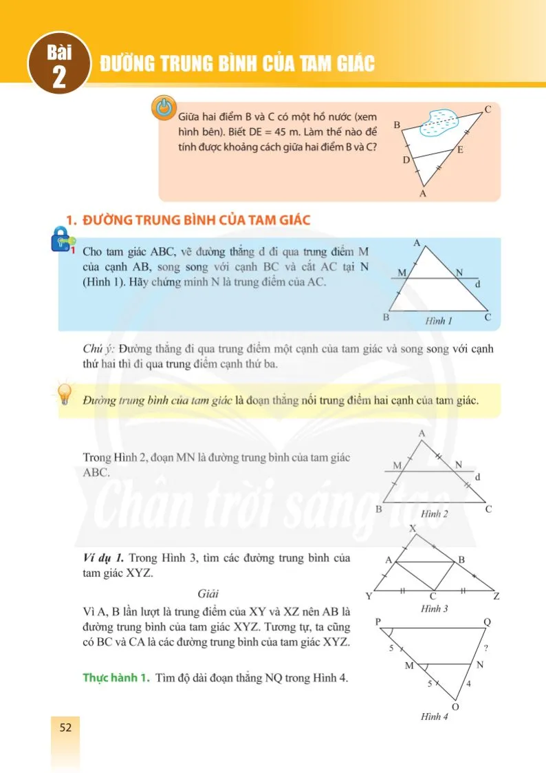 Bài 1. Định lí Thalès trong tam giác