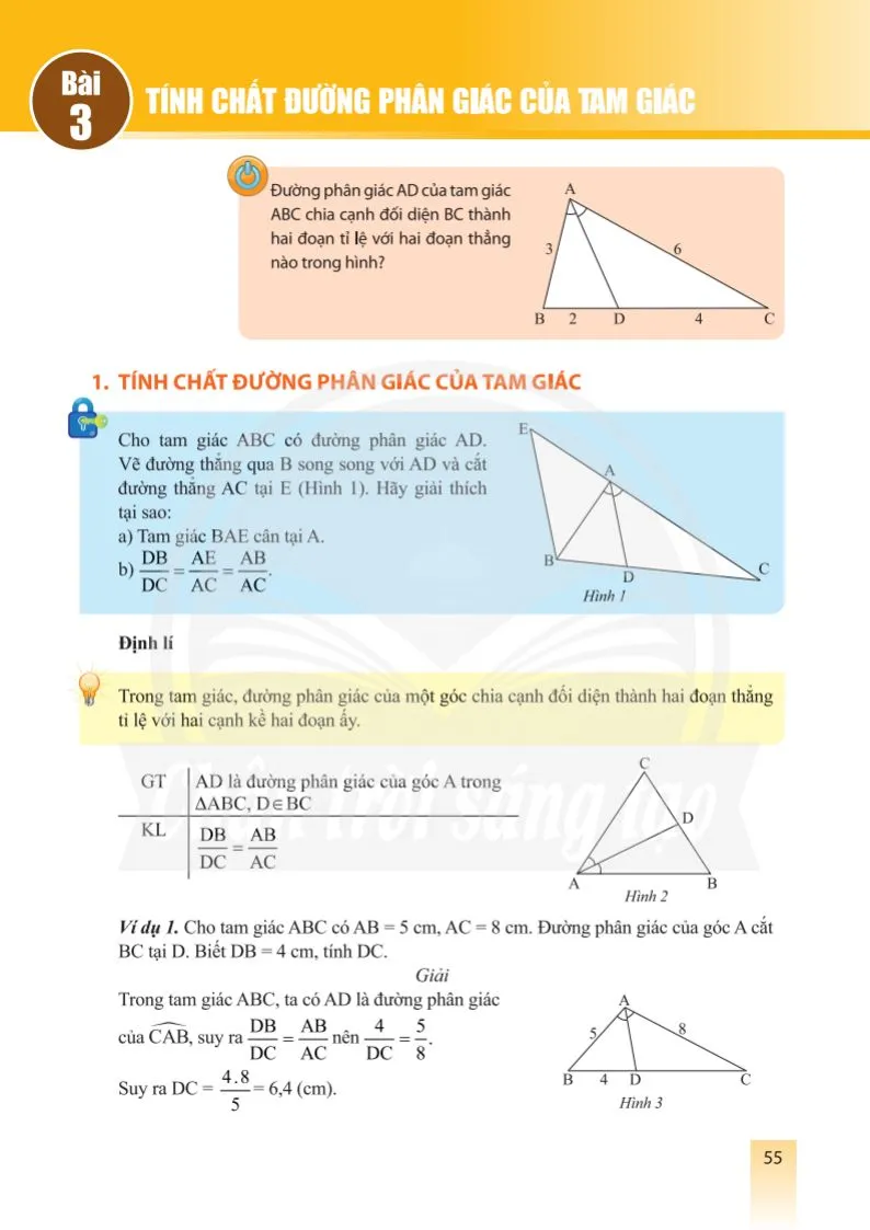 Bài 3. Tính chất đường phân giác của tam giác