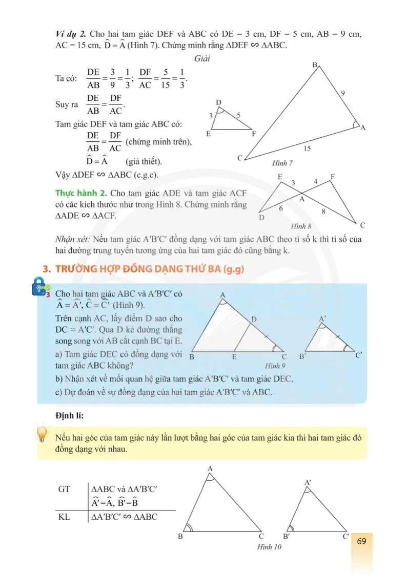 Bài 2. Các trường hợp đồng dạng của hai tam giác